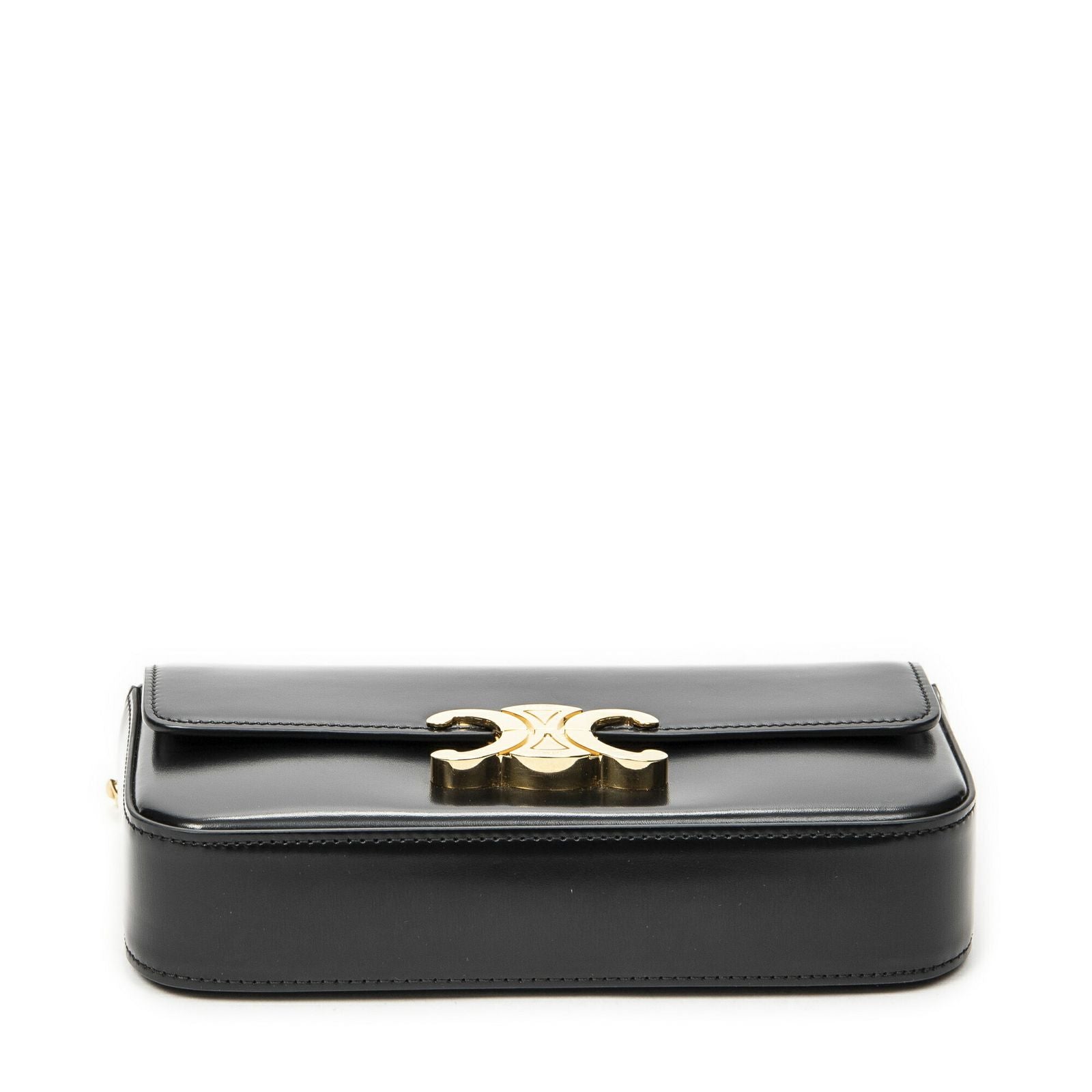 Celine Claude Chain Black Smooth Calfskin Messenger — view 6