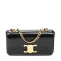 Celine Claude Chain Black Smooth Calfskin Messenger