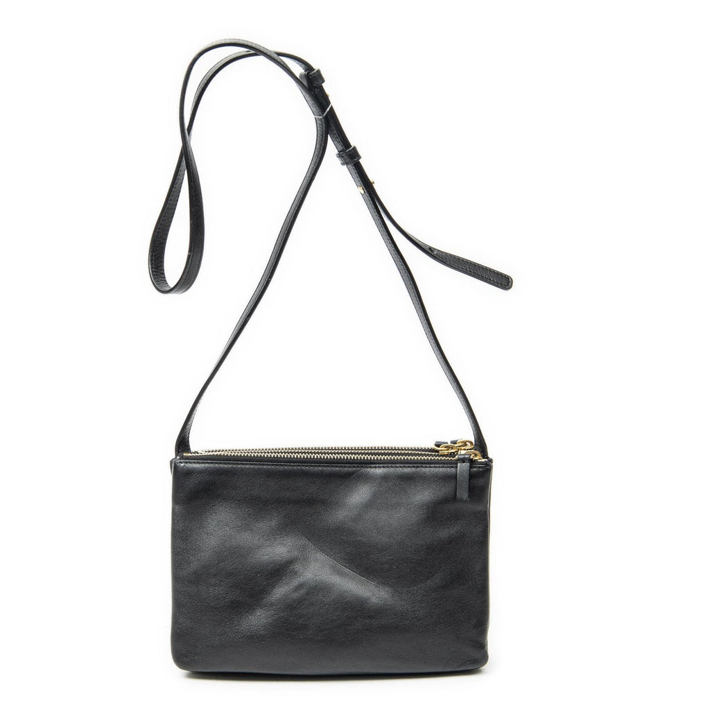 Celine Small Trio Crossbody Black Calfskin Leather — view 5