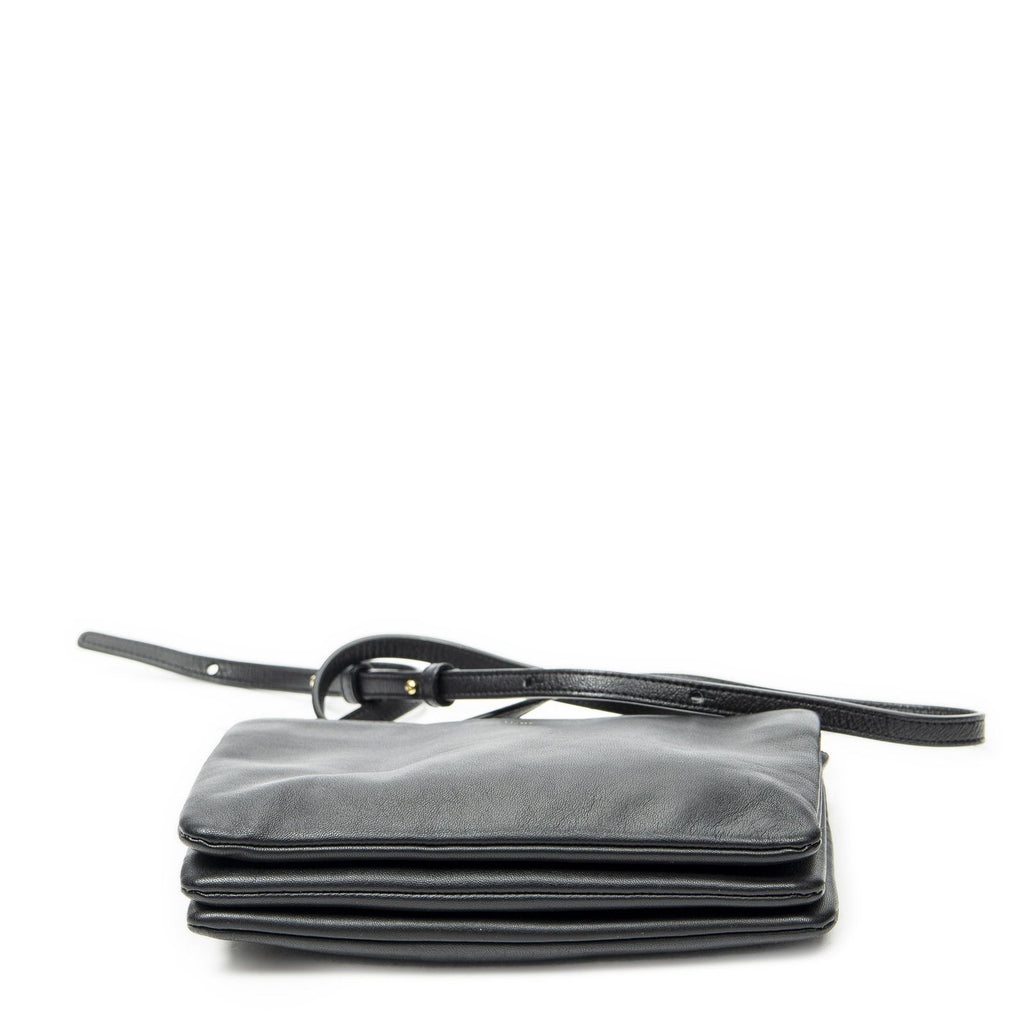 Celine Small Trio Crossbody Black Calfskin Leather — view 6