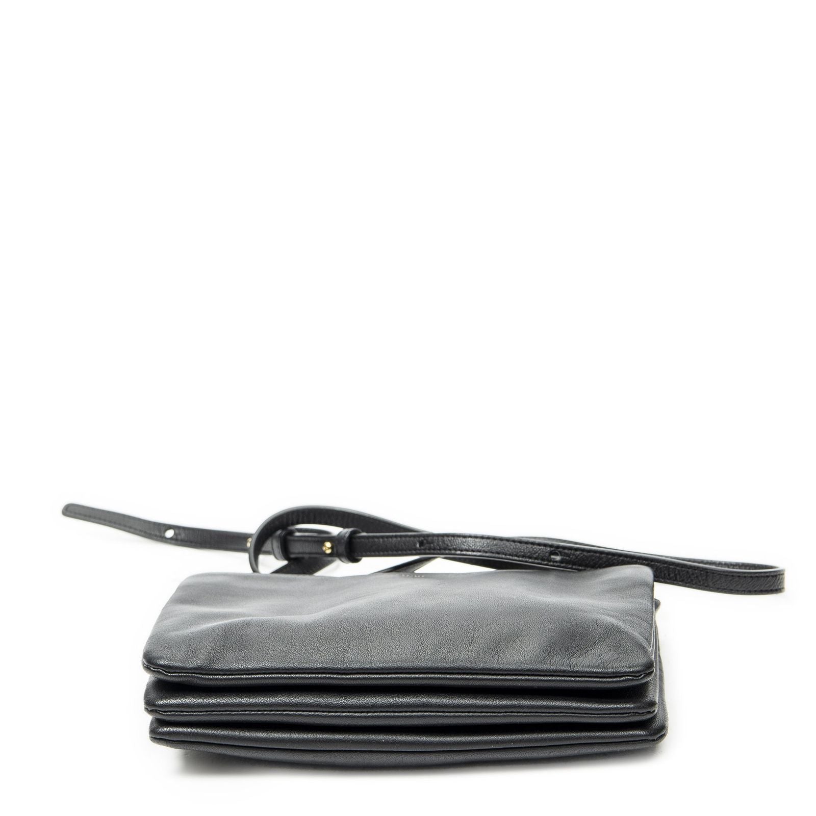 Celine Small Trio Crossbody Black Calfskin Leather — view 6