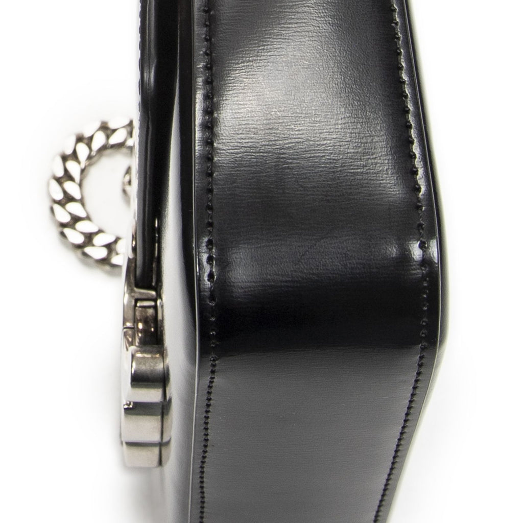 Celine Claude Chain Black Smooth Calfskin Messenger — view 8