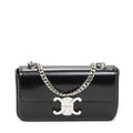 Celine Claude Chain Black Smooth Calfskin Messenger