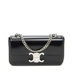 Celine Claude Chain Black Smooth Calfskin Messenger