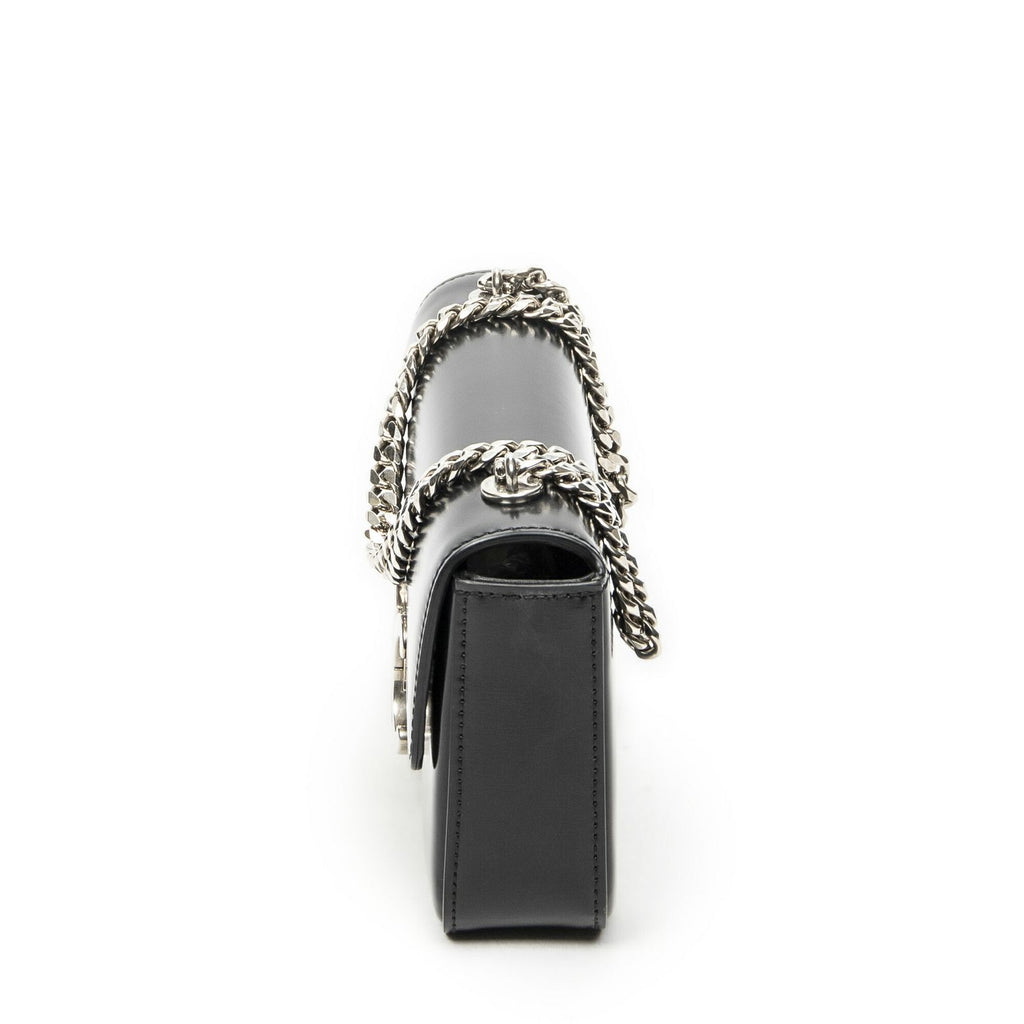 Celine Claude Chain Black Smooth Calfskin Messenger — view 3