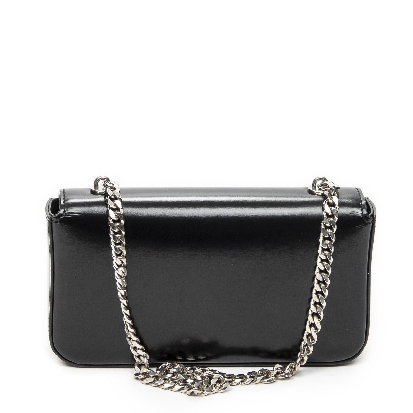 Celine Claude Chain Black Smooth Calfskin Messenger — view 5