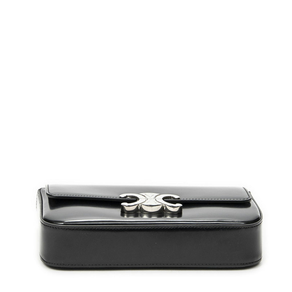 Celine Claude Chain Black Smooth Calfskin Messenger — view 6