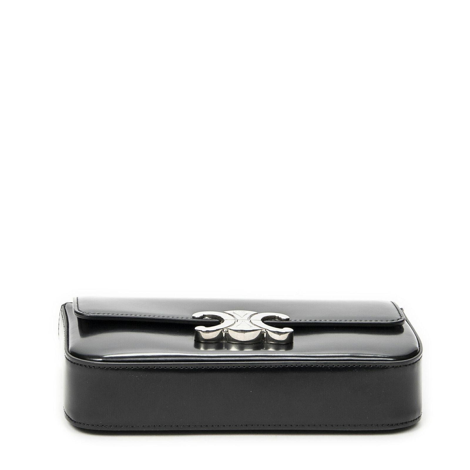 Celine Claude Chain Black Smooth Calfskin Messenger — view 6