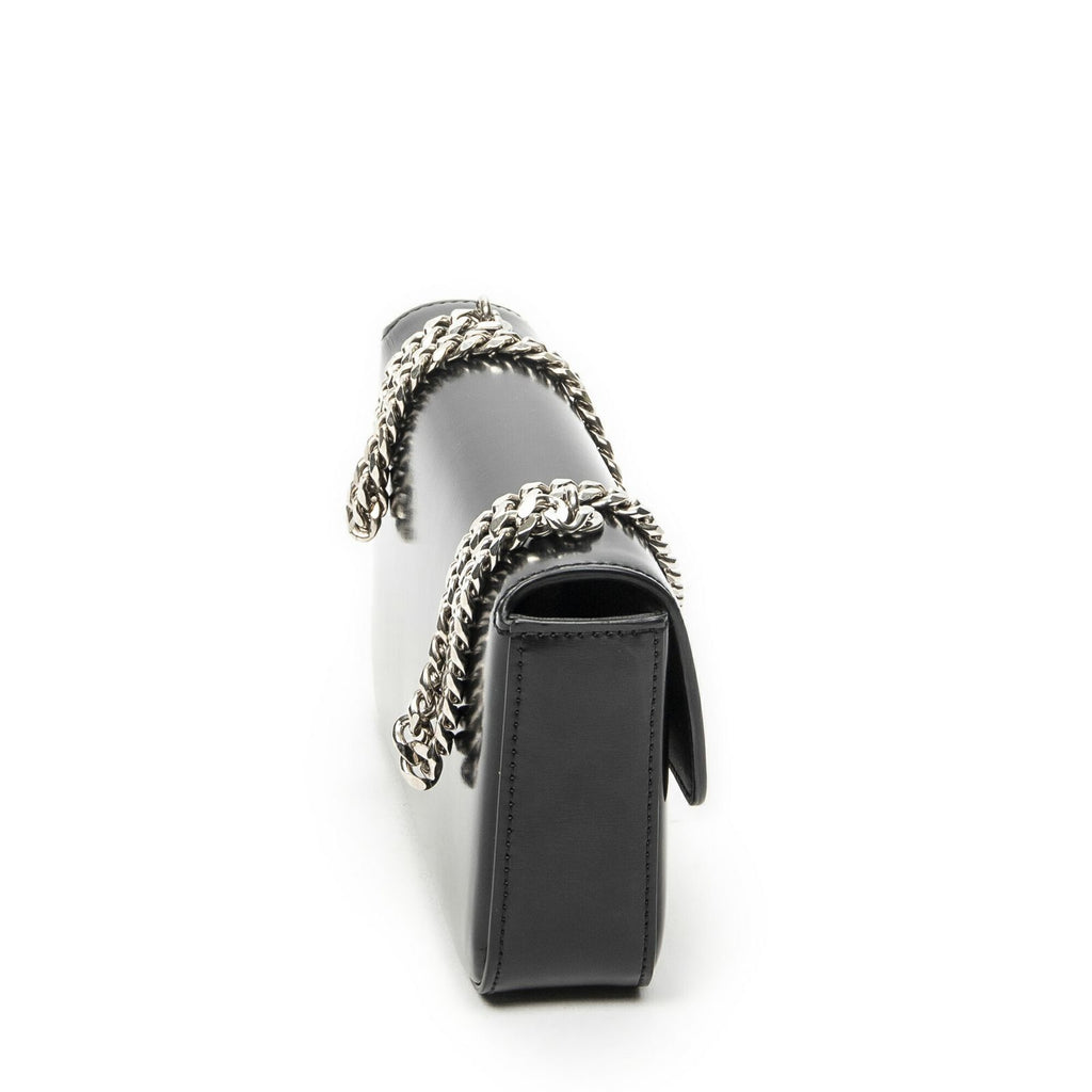 Celine Claude Chain Black Smooth Calfskin Messenger — view 4