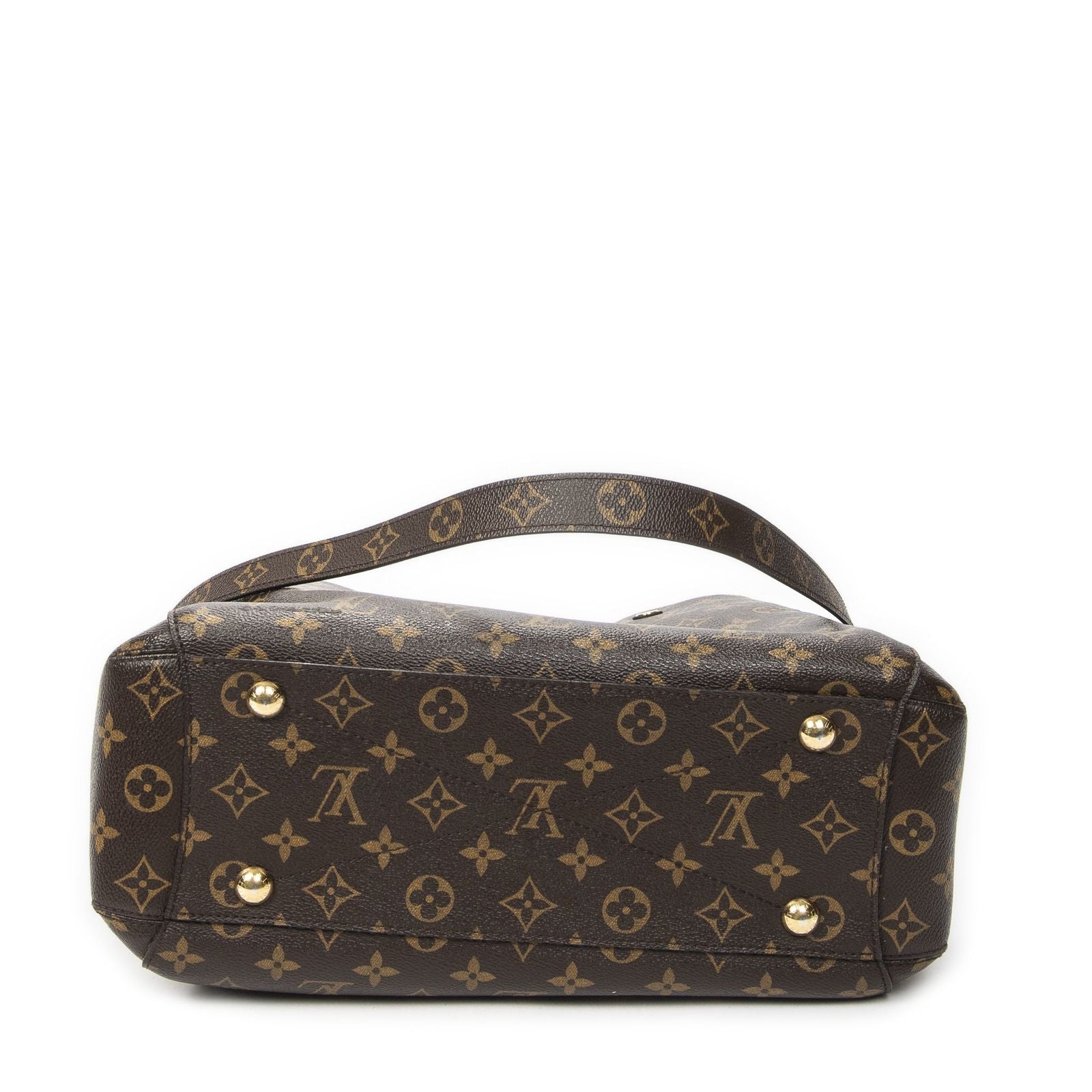 Louis Vuitton Montaigne Brown Monogram Canvas Messenger — view 6