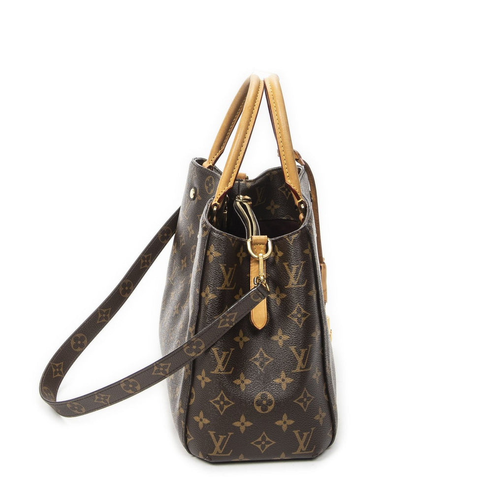 Louis Vuitton Montaigne Brown Monogram Canvas Messenger — view 4