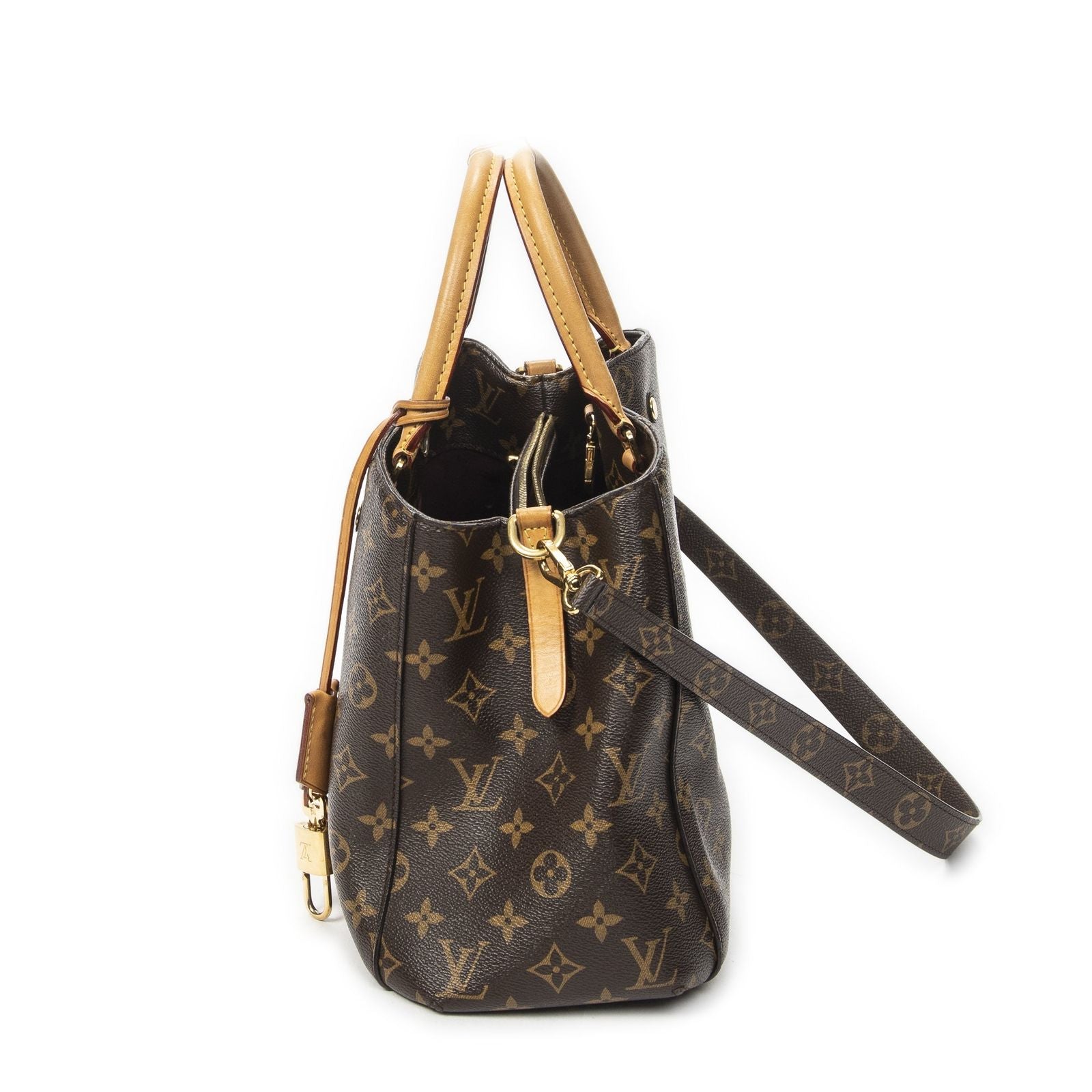 Louis Vuitton Montaigne Brown Monogram Canvas Messenger — view 3