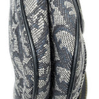 Dior Trotter Double Saddle Bag Navy Gray Pattern Canvas — view 7