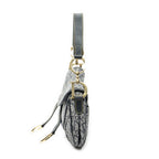 Dior Trotter Double Saddle Bag Navy Gray Pattern Canvas — view 3