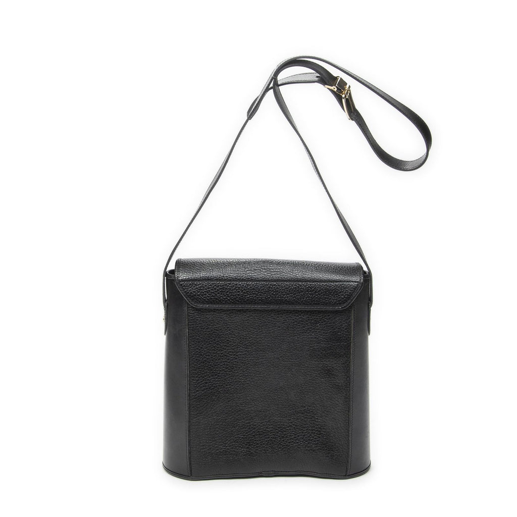 Dior Vintage Bucket Tote Black Gray Calfskin Leather — view 5