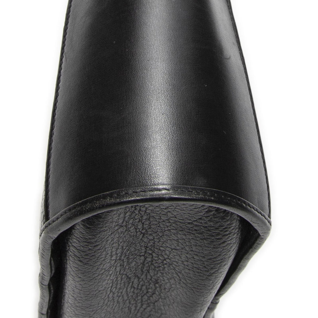 Dior Vintage Bucket Tote Black Gray Calfskin Leather — view 8