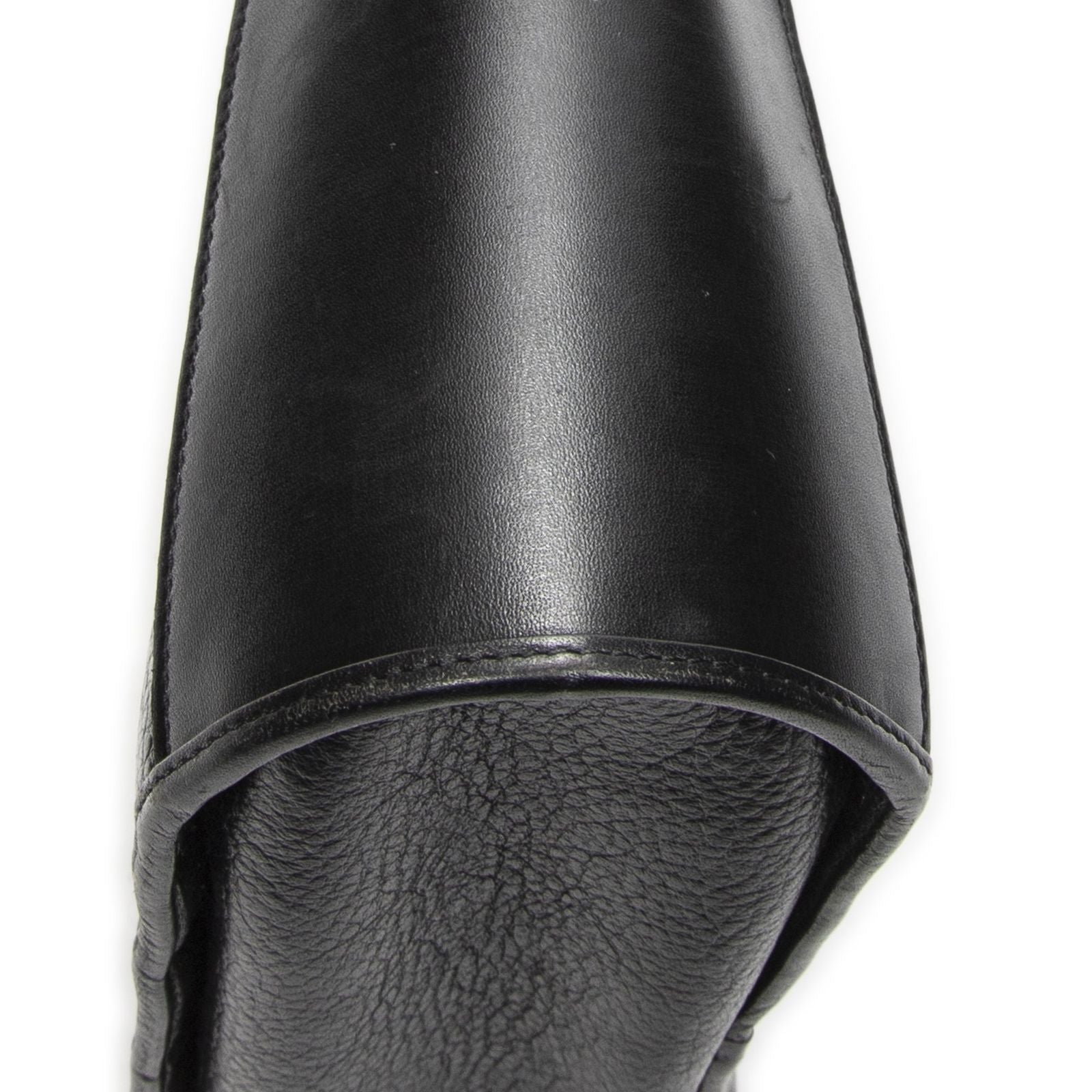 Dior Vintage Bucket Tote Black Gray Calfskin Leather — view 8
