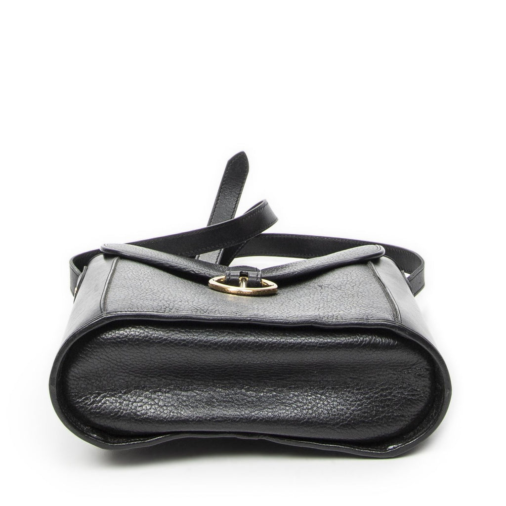 Dior Vintage Bucket Tote Black Gray Calfskin Leather — view 6