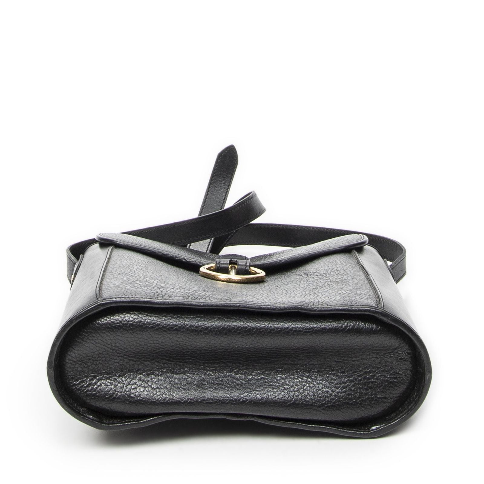 Dior Vintage Bucket Tote Black Gray Calfskin Leather — view 6