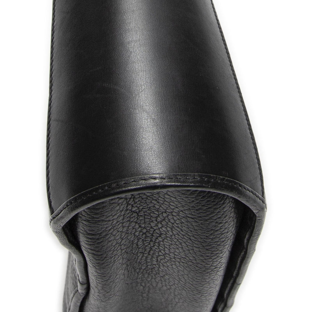 Dior Vintage Bucket Tote Black Gray Calfskin Leather — view 7