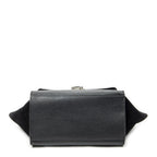 Celine Small Medium Swing Black Gray Calfskin Leather Messenger — view 6