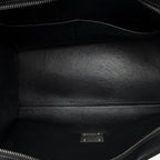 Celine Small Medium Swing Black Gray Calfskin Leather Messenger — view 9