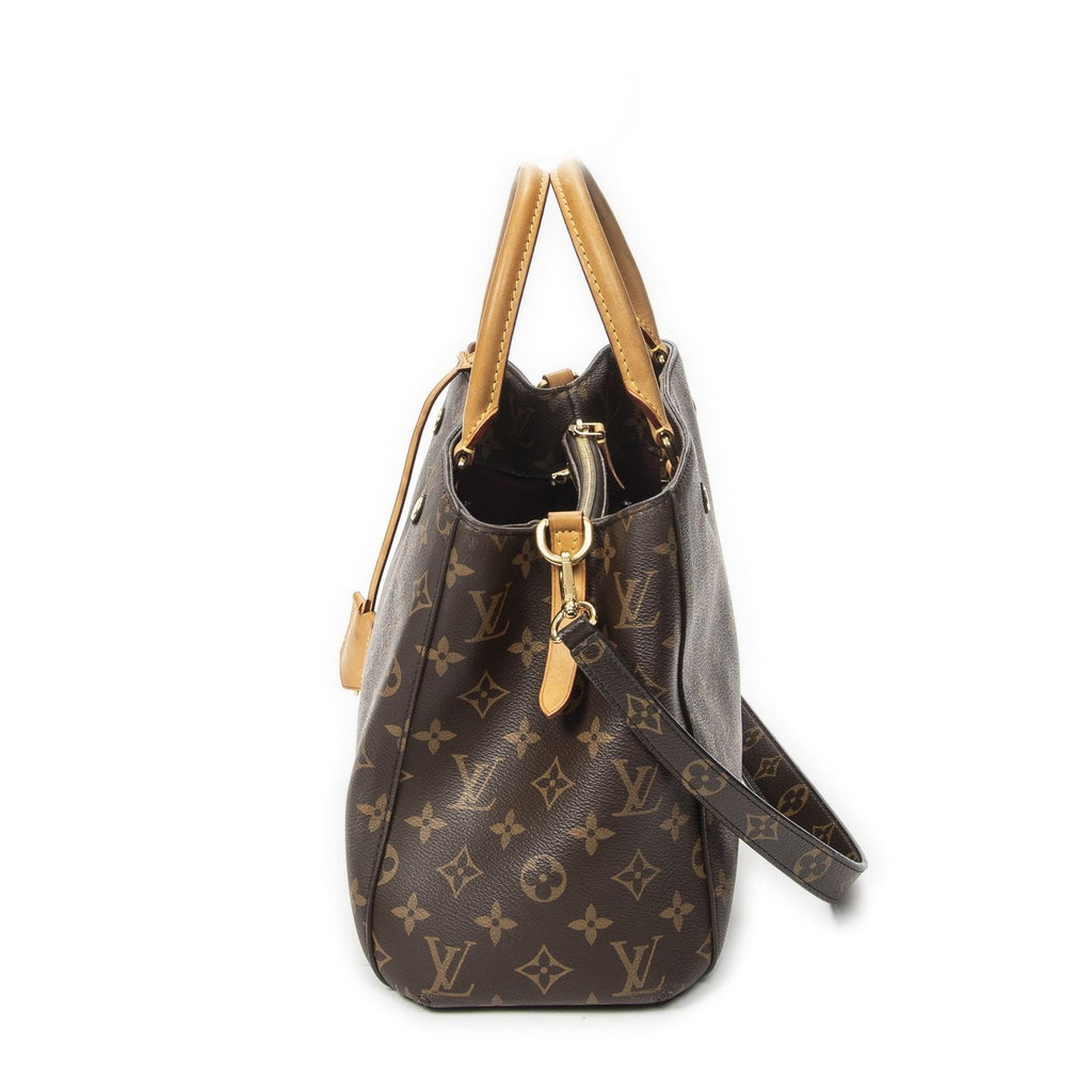 Louis Vuitton Montaigne Brown Monogram Canvas Messenger — view 3