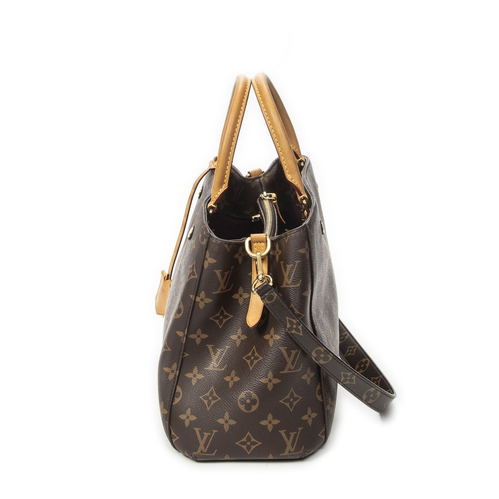 Louis Vuitton Montaigne Brown Monogram Canvas Messenger — view 3