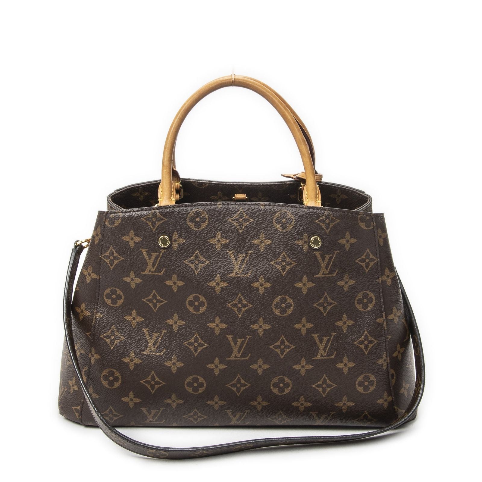 Louis Vuitton Montaigne Brown Monogram Canvas Messenger — view 5