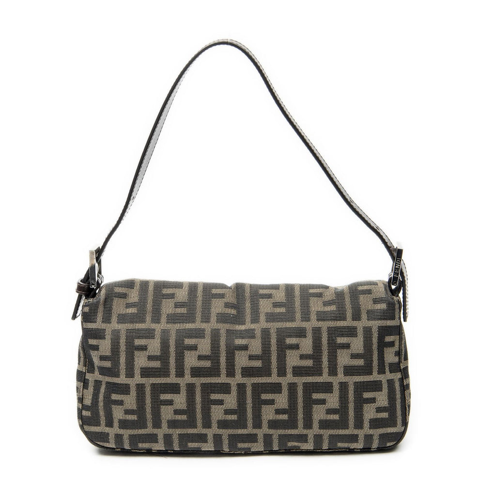 Fendi Baguette Tan Dark Brown Zucca Canvas Messenger — view 5
