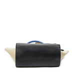 Celine Small Medium Swing Blue Black Beige Calfskin Leather Messenger — view 6