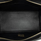 Celine Small Medium Swing Blue Black Beige Calfskin Leather Messenger — view 9