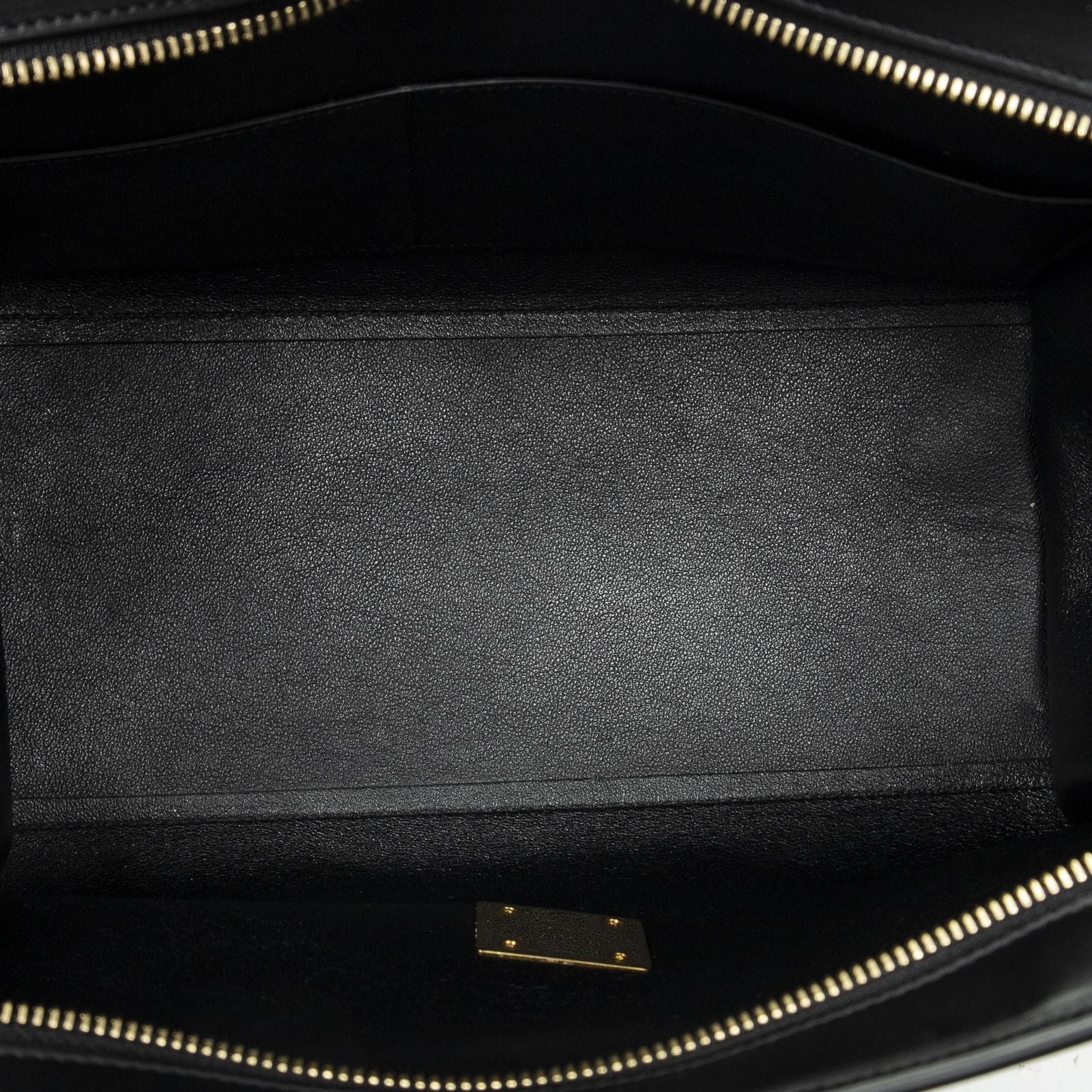Celine Small Medium Swing Blue Black Beige Calfskin Leather Messenger — view 9