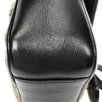 Gucci Medium GG Marmont Flap Beige Black Matelasse Canvas — view 7