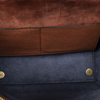Celine Mini Belt Bag Brown Gray Calfskin Leather — view 9