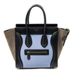 Celine Micro Luggage Blue Black Brown Gray Calfskin Leather