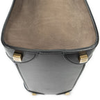 Celine Micro Luggage Blue Black Brown Gray Calfskin Leather — view 8