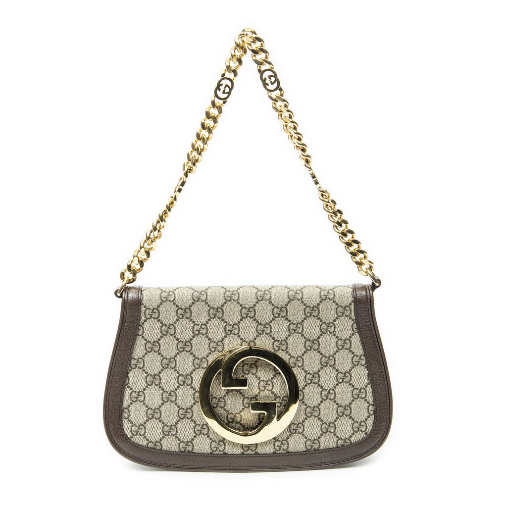 Gucci Small Blondie Beige Brown Supreme Canvas Messenger