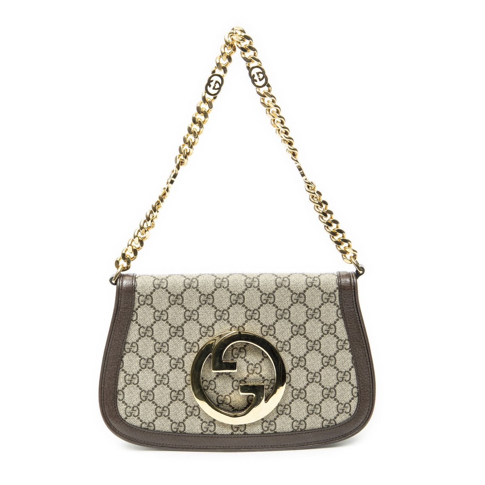 Gucci Small Blondie Beige Brown Supreme Canvas Messenger