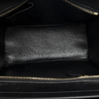 Celine Micro Luggage Blue Black Brown Gray Calfskin Leather — view 9