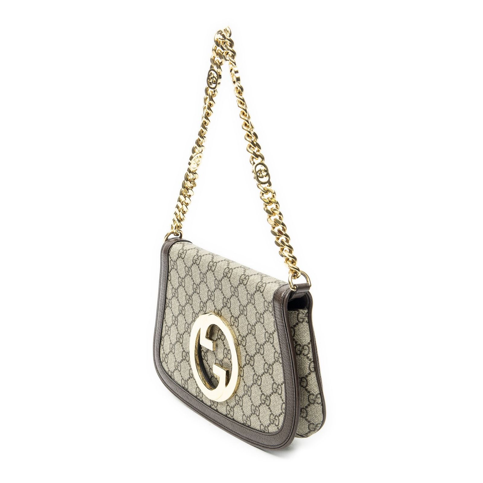Gucci Small Blondie Beige Brown Supreme Canvas Messenger — view 2