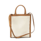Celine Small Vertical Cabas Tote Ivory Tan Floral Canvas — view 5