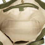 Gucci Tote Beige Green Supreme Canvas — view 9