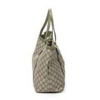 Gucci Tote Beige Green Supreme Canvas — view 4