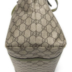 Gucci Tote Beige Green Supreme Canvas — view 8