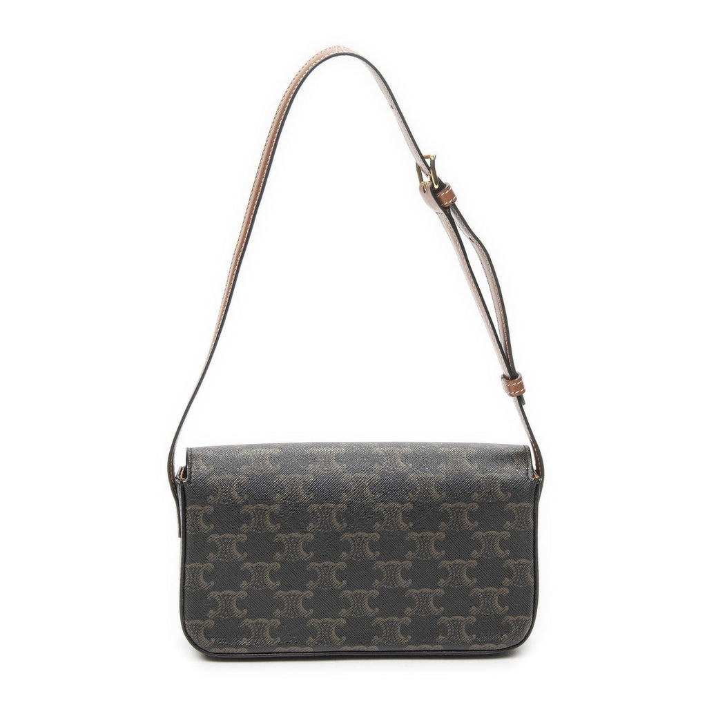 Celine Claude Brown Triomphe Canvas Messenger — view 5