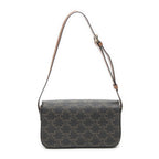 Celine Claude Brown Triomphe Canvas Messenger — view 5