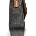 Celine Claude Brown Triomphe Canvas Messenger — view 7