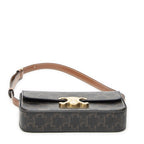 Celine Claude Brown Triomphe Canvas Messenger — view 6