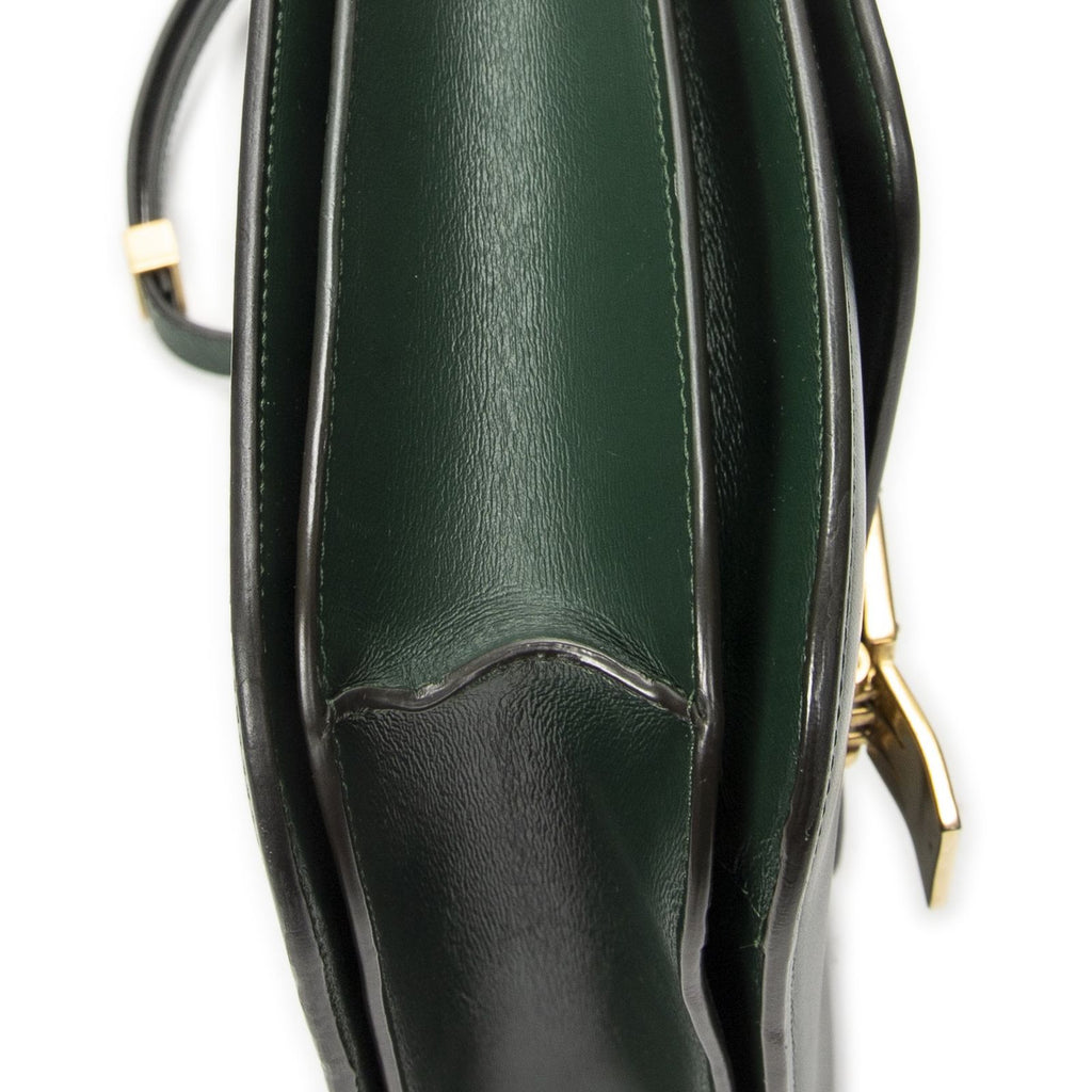 Celine Classic Box Crossbody Green Smooth Calfskin — view 7